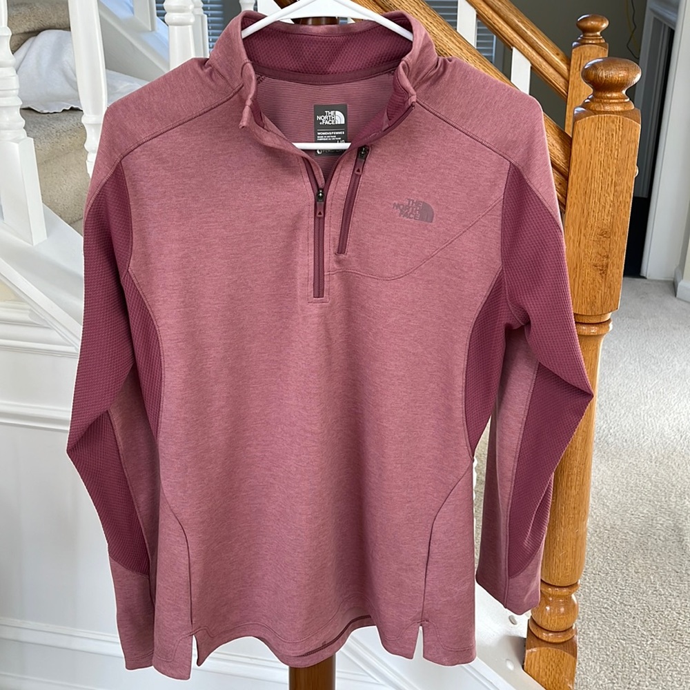 The North Face flash dry quarter zip womens large